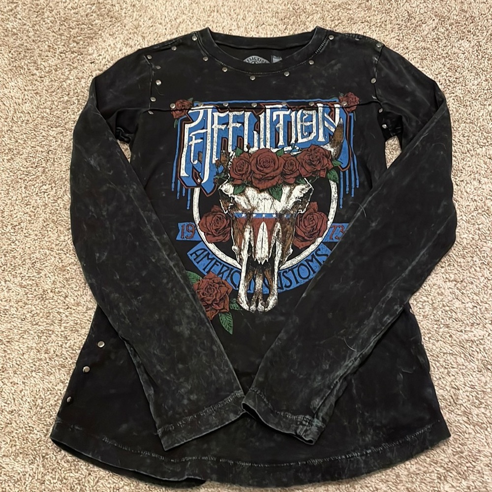 Affliction long sleeve t shirt
